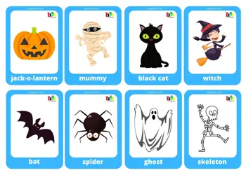 Halloween Game Cards / Mini Flashcards